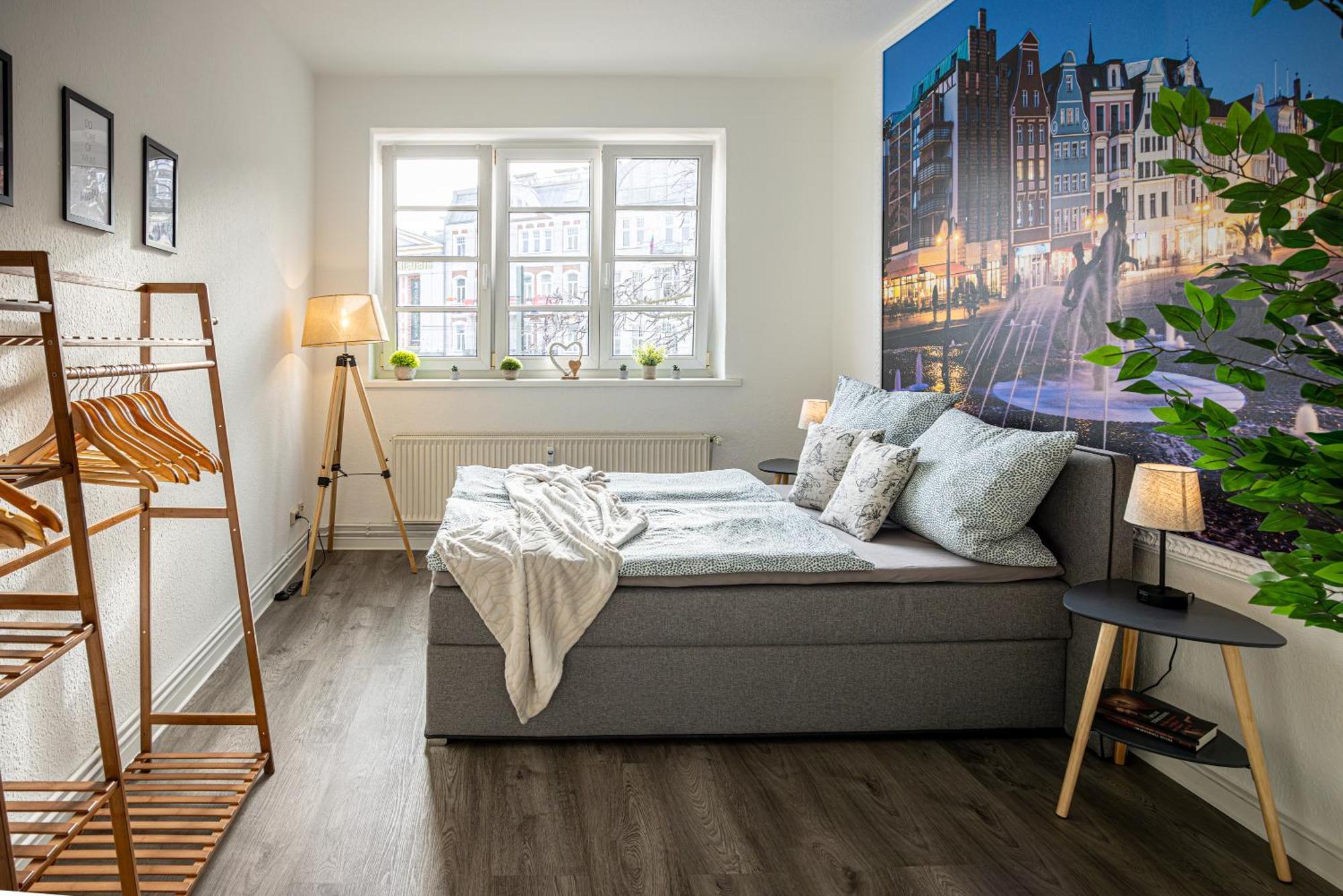 Luxus City Apartment Sauna Balkon Kueche Zentral Росток Екстериор снимка